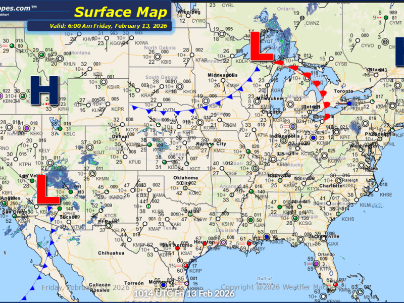 Daily Maps Friday February 13th,&nbsp;2026