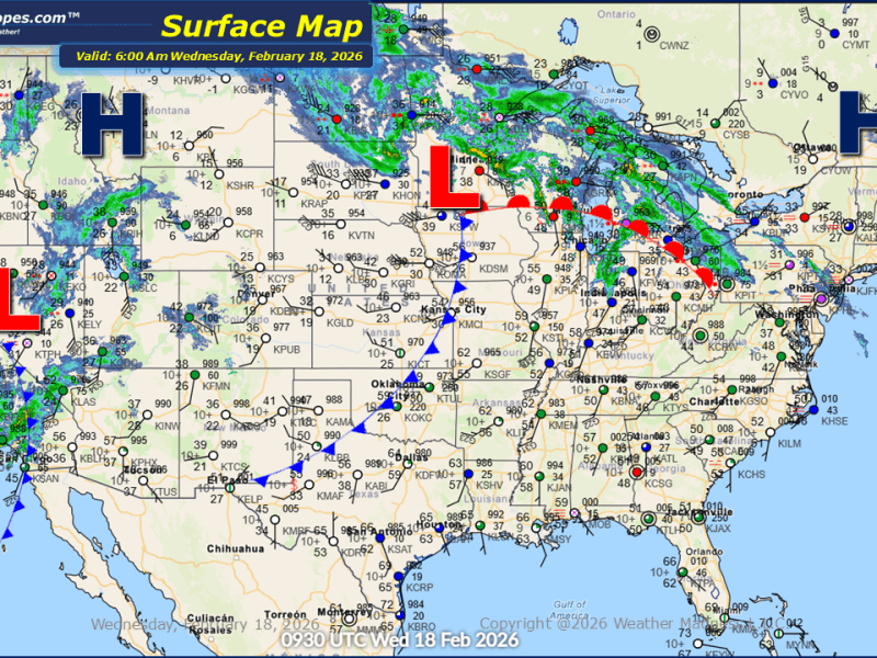 Daily Maps Wednesday February 18th,&nbsp;2026