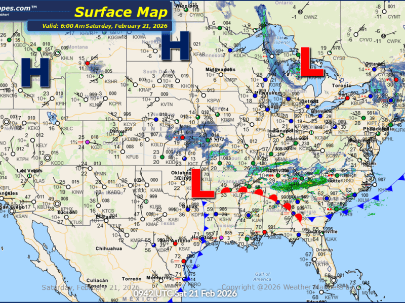 Daily Maps Saturday February 21st,&nbsp;2026