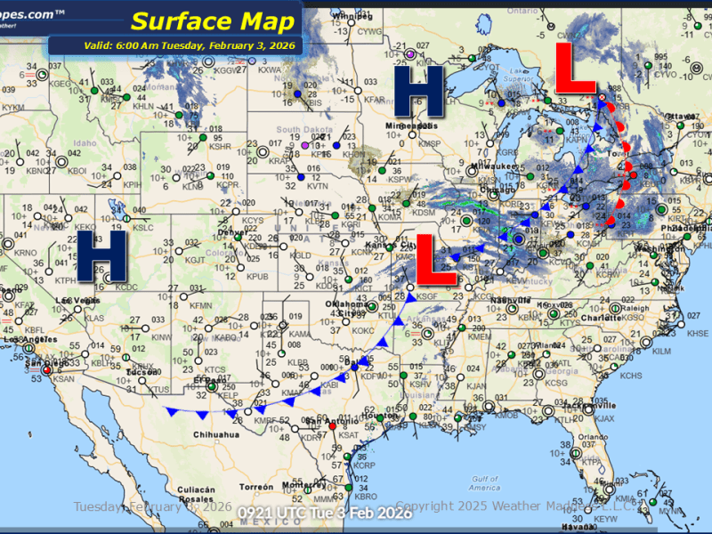 Daily Maps Tuesday February 3rd,&nbsp;2026