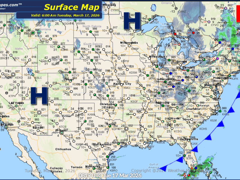 Daily Maps Tuesday March 17th,&nbsp;2026