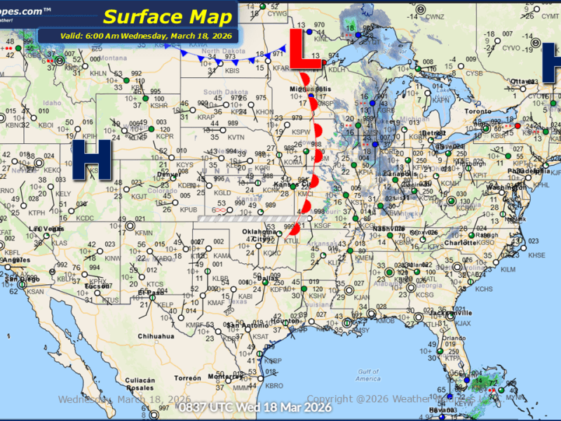 Daily Maps Wednesday March 18th,&nbsp;2026