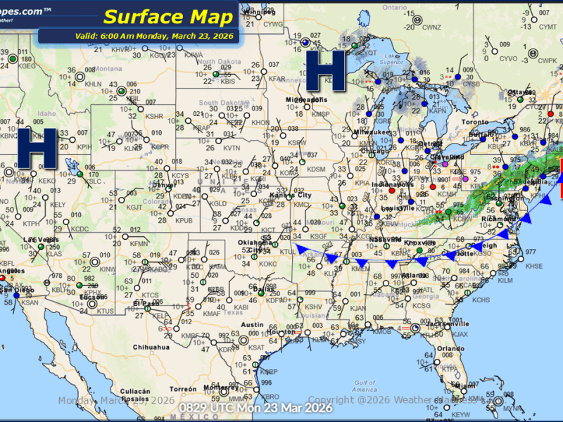 Daily Maps Monday March 23rd,&nbsp;2026