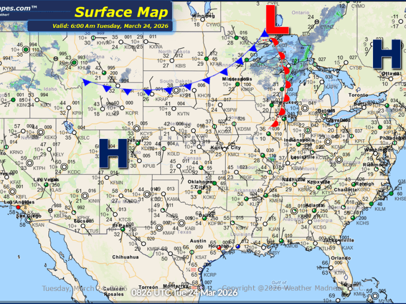 Daily Maps Tuesday March 24th,&nbsp;2026