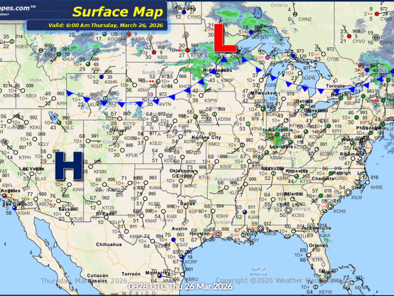 Daily Maps Thursday March 26th,&nbsp;2026
