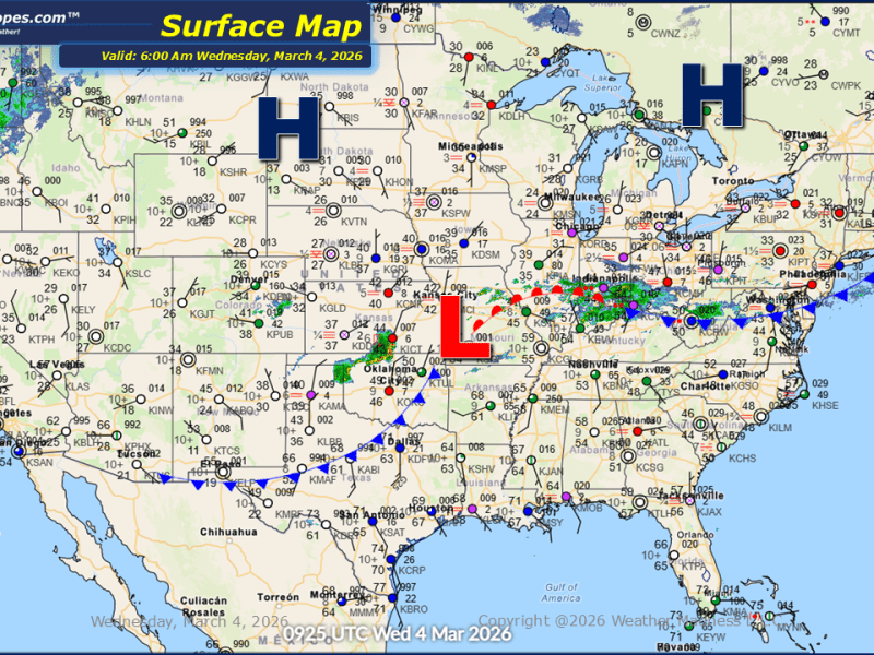 Daily Maps Wednesday March 4th,&nbsp;2026
