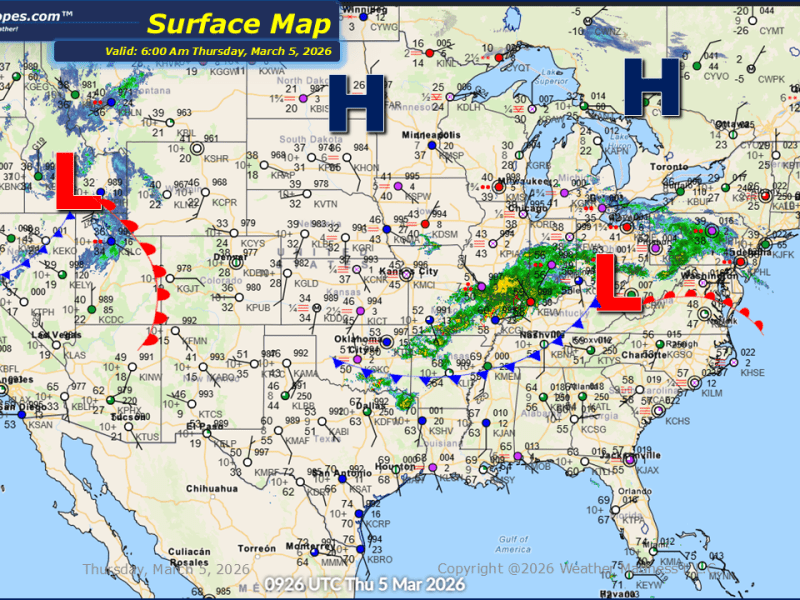 Daily Maps Thursday March 5th,&nbsp;2026