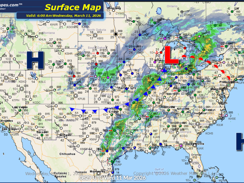 Daily Maps Wednesday March 11th,&nbsp;2026