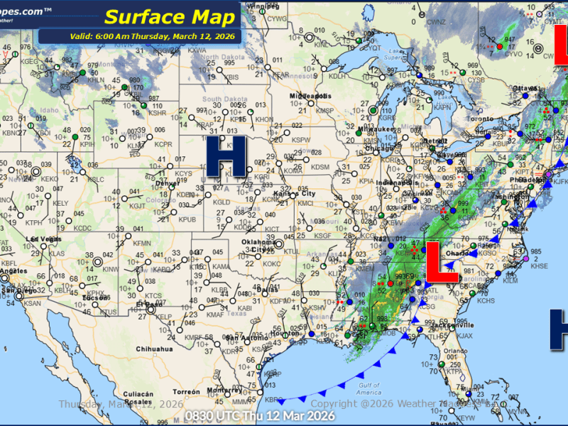 Daily Maps Thursday March 12th,&nbsp;2026