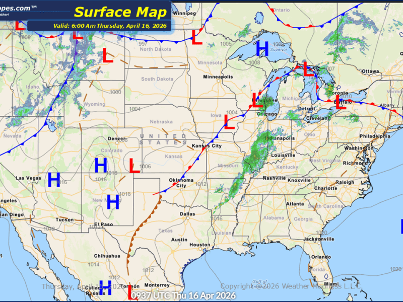 Daily Maps Thursday April 16th,&nbsp;2026