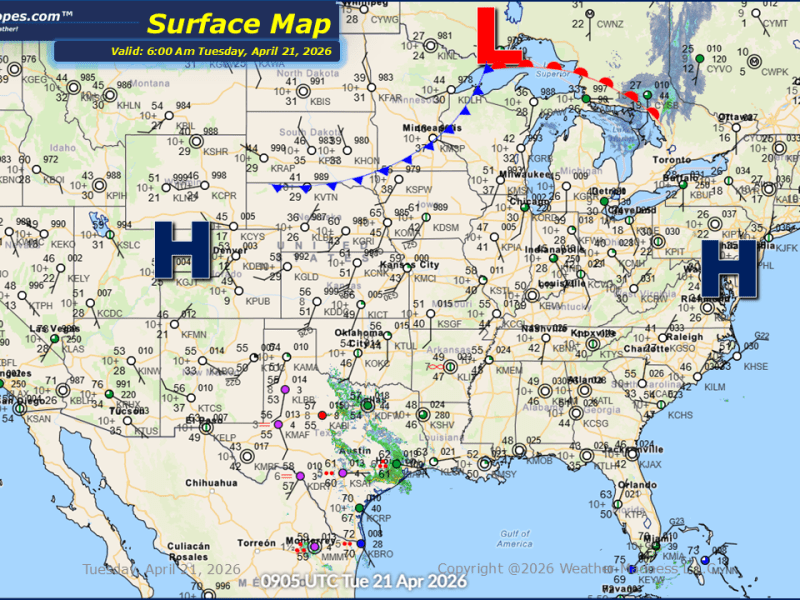 Daily Maps Tuesday April 21st,&nbsp;2026