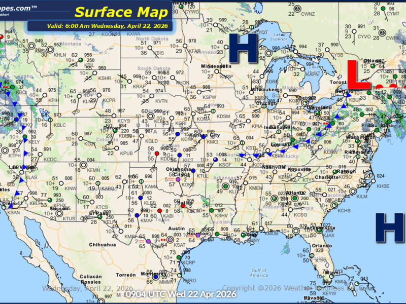 Daily Maps Wednesday April 22nd,&nbsp;2026