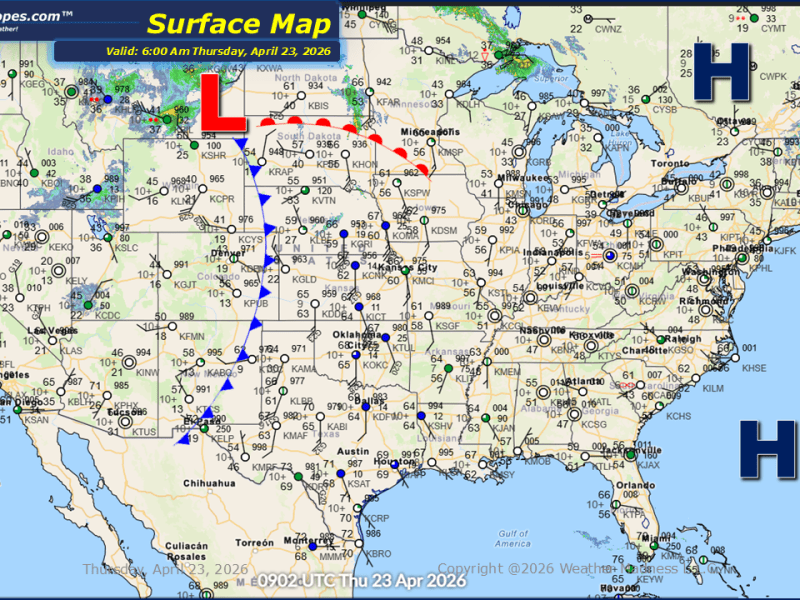 Daily Maps Thursday April 23rd,&nbsp;2026
