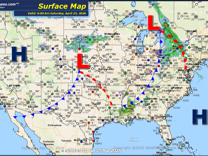 Daily Maps Saturday April 25th,&nbsp;2026