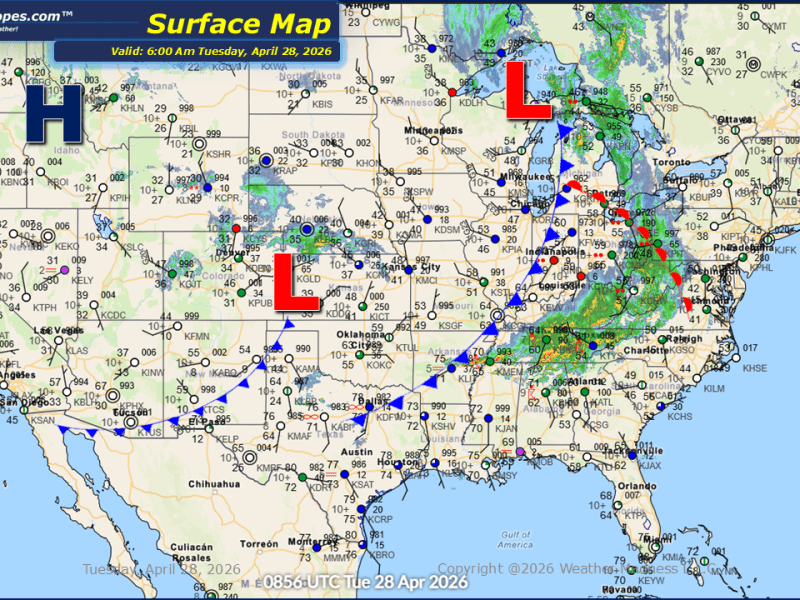 Daily Maps Tuesday April 28th,&nbsp;2026