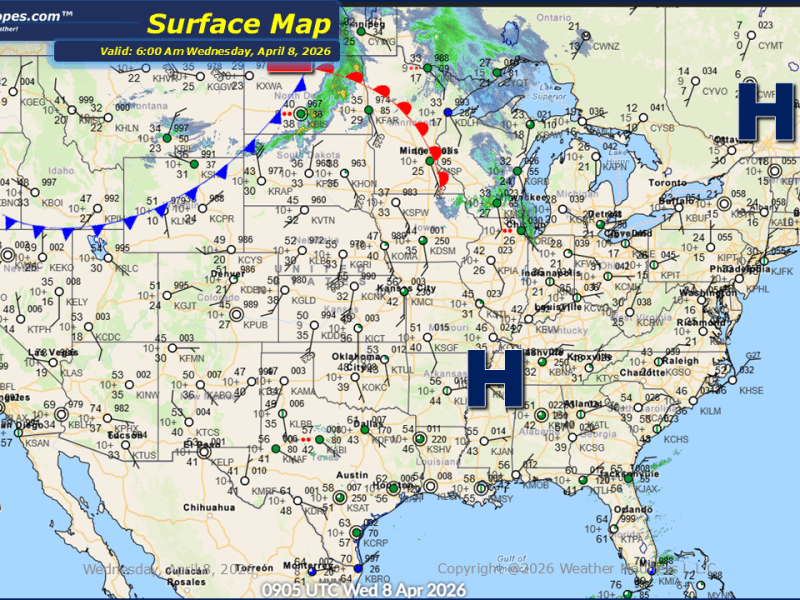 Daily Maps Wednesday April 8th,&nbsp;2026