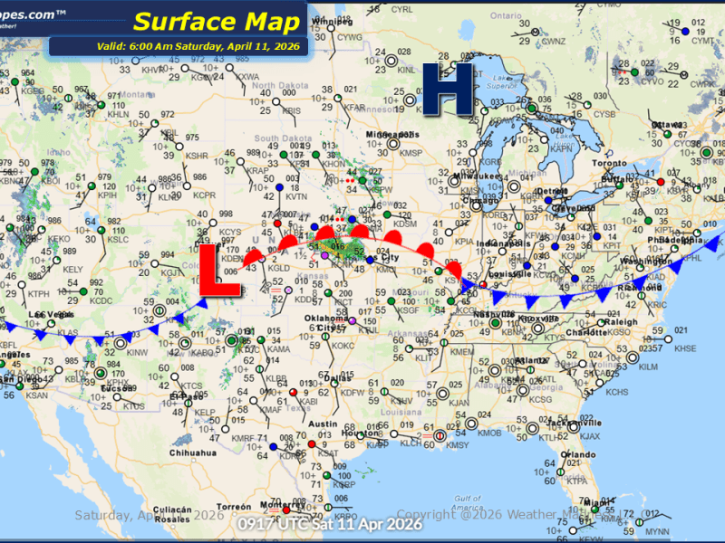 Daily Maps Saturday April 11th,&nbsp;2026