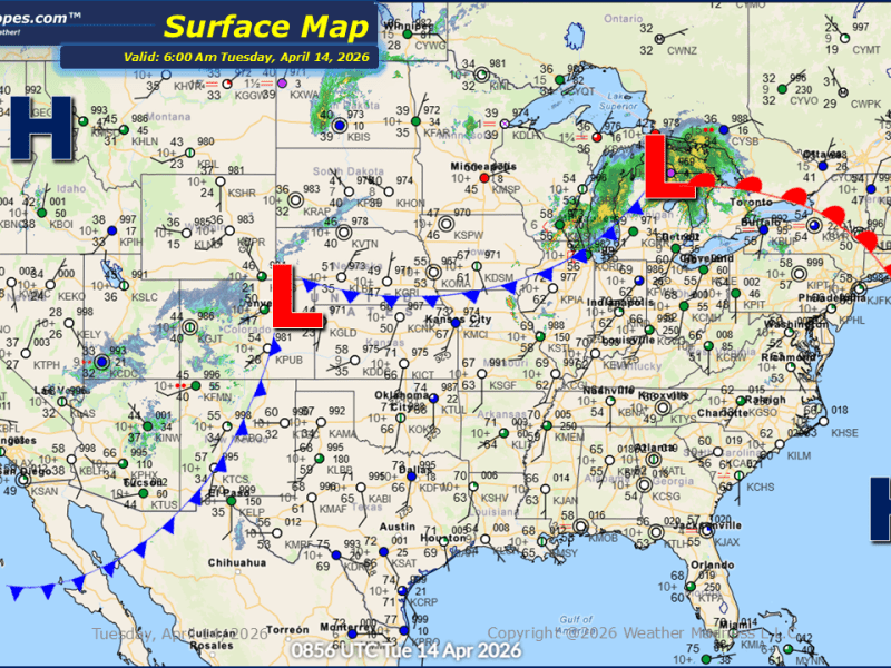 Daily Maps Tuesday April 14th,&nbsp;2026