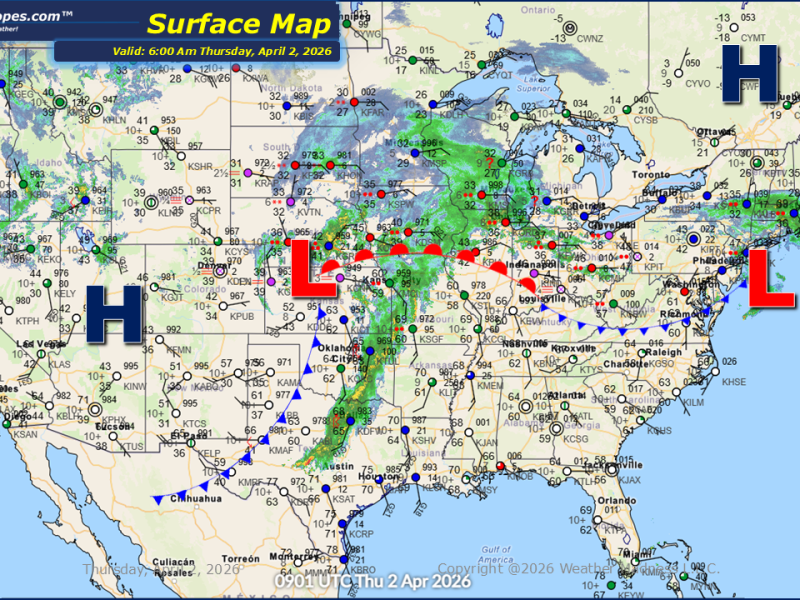 Daily Maps Thursday April 2nd,&nbsp;2026