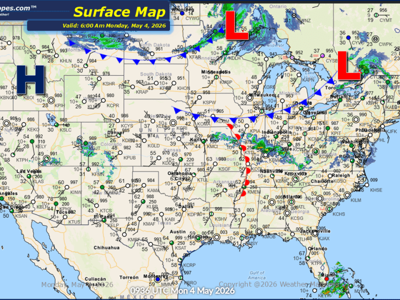 Daily Maps Monday May 4th,&nbsp;2026