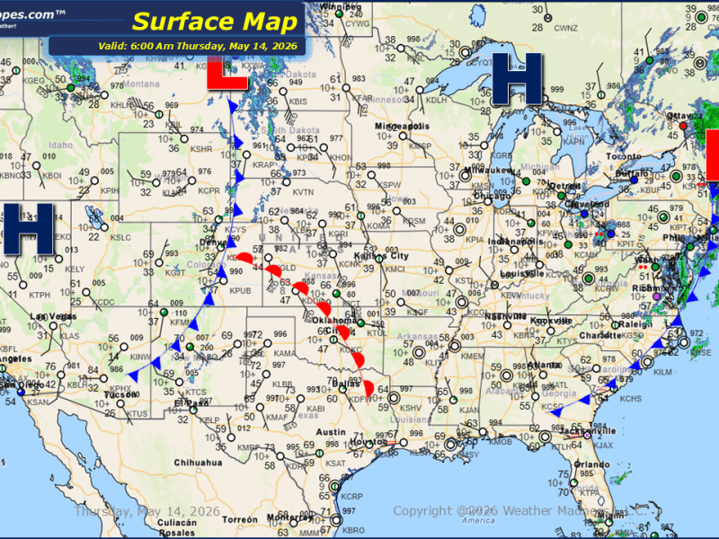 Daily Maps Thursday May 14th,&nbsp;2026